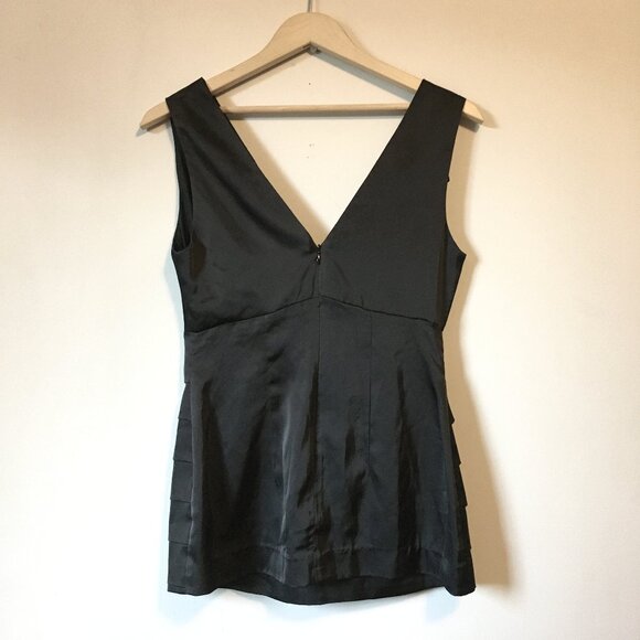 NWT Black Bandage Cross Bust Sleeveless Top - Picture 2 of 13